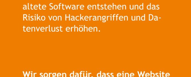 Instagram-Beitrag: Sicherheit durch regelmäßige Website-Updates